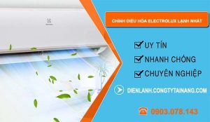 chỉnh điều hòa electrolux lạnh nhất