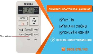 chỉnh điều hòa toshiba lạnh nhất