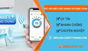 kết nối điều hòa daikin với điện thoại