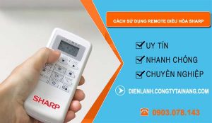 tìm hiểu cách sử dụng remote điều hòa sharp