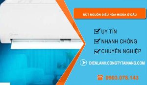tìm nút nguồn điều hòa midea ở đâu