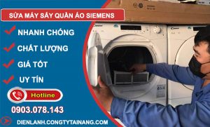 dịch vụ Sửa máy sấy quần áo Siemens