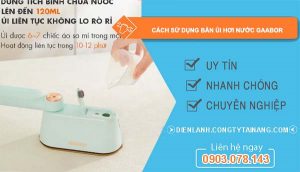Ccch sử dụng bàn ủi hơi nước gaabor đúng