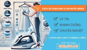 cách sử dụng bàn ủi hơi nước midea hiệu quả