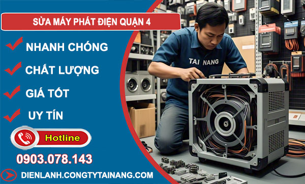 sửa máy phát điện tại quận 4