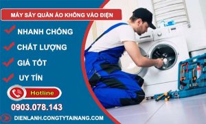 sửa máy sấy quần áo không vào điện