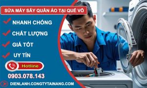 dịch vụ sửa máy sấy quần áo tại quế võ