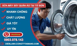 dịch vụ sửa máy sấy quần áo tại từ sơn