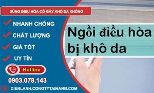 dùng điều hòa có gây khô da không