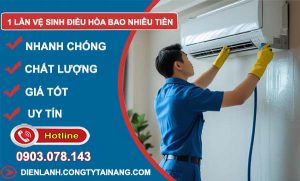 giá 1 lần vệ sinh điều hoà bao nhiêu tiền