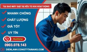tại sao máy giặt kêu to khi hoạt động
