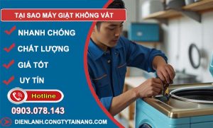 tại sao máy giặt không vắt xử lý