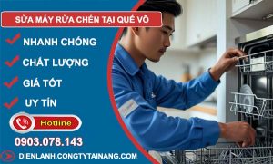 thợ sửa máy rửa chén tại quế võ