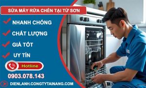 thợ sửa máy rửa chén tại từ sơn