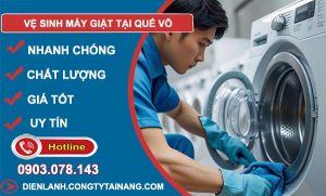 thợ vệ sinh máy giặt tại quế võ