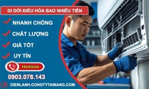 tìm hiểu di dời điều hoà bao nhiêu tiền