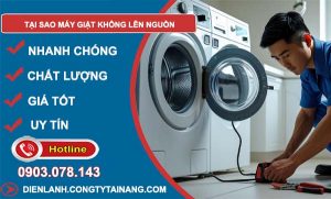 tìm hiểu tại sao máy giặt keu không lên nguồn