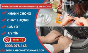 có nên dùng giấm và baking soda vệ sinh máy giặt