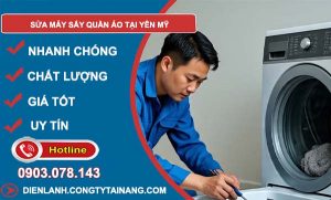 dịch vụ sửa máy sấy quần áo tại yên mỹ