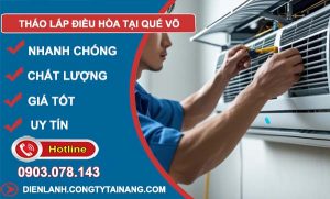 dịch vụ tháo lắp điều hoà tại quế võ