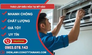 dịch vụ tháo lắp máy lạnh tại mỹ hào