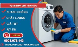 dịch vụ vệ sinh máy giặt tại mỹ hào