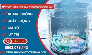 dùng máy giặt tiêu thụ bao nhiêu nước một lần