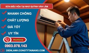 sửa điều hoà tại như quỳnh văn lâm