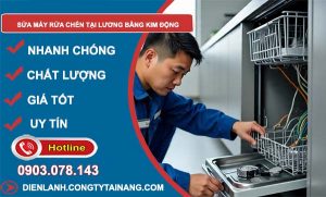 sửa máy rửa chén tại lương bằng kim động