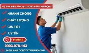 vệ sinh điều hoà tại lương bằng kim động giá rẻ