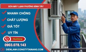 sửa máy lạnh phường bình tây giá rẻ
