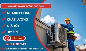 sửa máy lạnh phường phú định