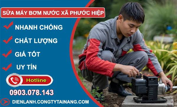 sửa máy bơm nước xã phước hiệp