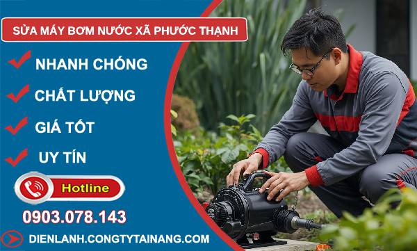 sửa máy bơm nước xã phước thạnh
