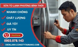 sửa tủ lạnh phường bình thới