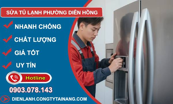 sửa tủ lạnh phường diên hồng giá rẻ
