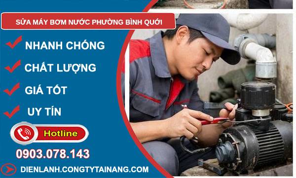 sửa máy bơm nước phường bình quới