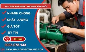 sửa máy bơm nước phường bình thới giá rẻ