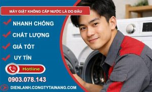 máy giặt không cấp nước là do đâu khắc phục