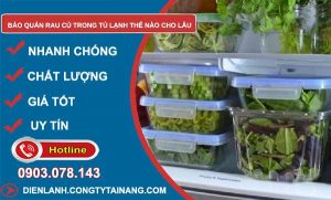 bảo quản rau củ trong tủ lạnh thế nào cho lâu tìm hiểu