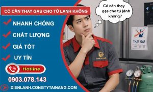 có cần thay gas cho tủ lạnh không