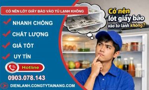 có nên lót giấy báo vào tủ lạnh không