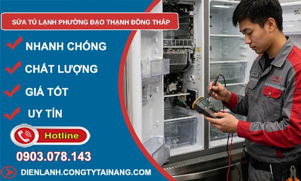 Sửa tủ lạnh phường Đạo Thạnh Đồng Tháp uy tín