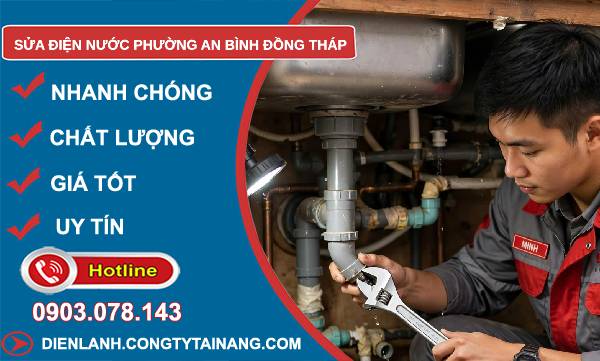 Sửa điện nước phường An Bình Đồng Tháp uy tín