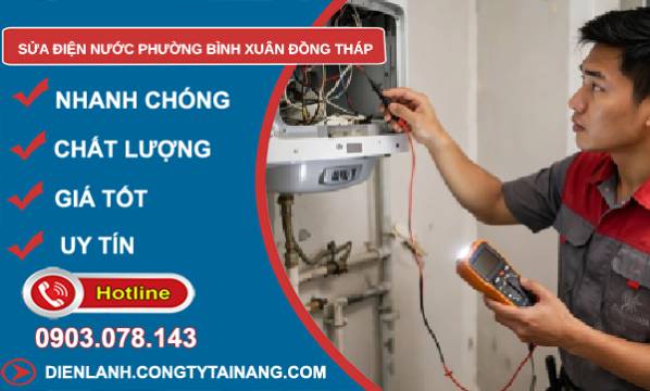 sửa điện nước phường Bình Xuân Đồng Tháp giá rẻ