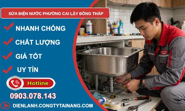 Sửa điện nước phường Cai Lậy Đồng Tháp giá rẻ