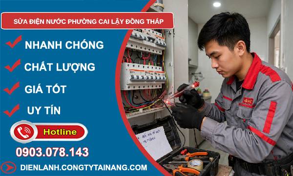 Sửa điện nước phường Cai Lậy Đồng Tháp