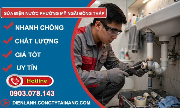 Sửa điện nước phường Mỹ Ngãi Đồng Tháp giá rẻ