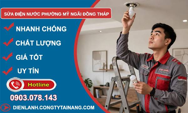 Sửa điện nước phường Mỹ Ngãi Đồng Tháp uy tín