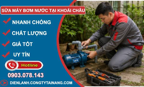 sửa máy bơm nước khoái châu uy tín